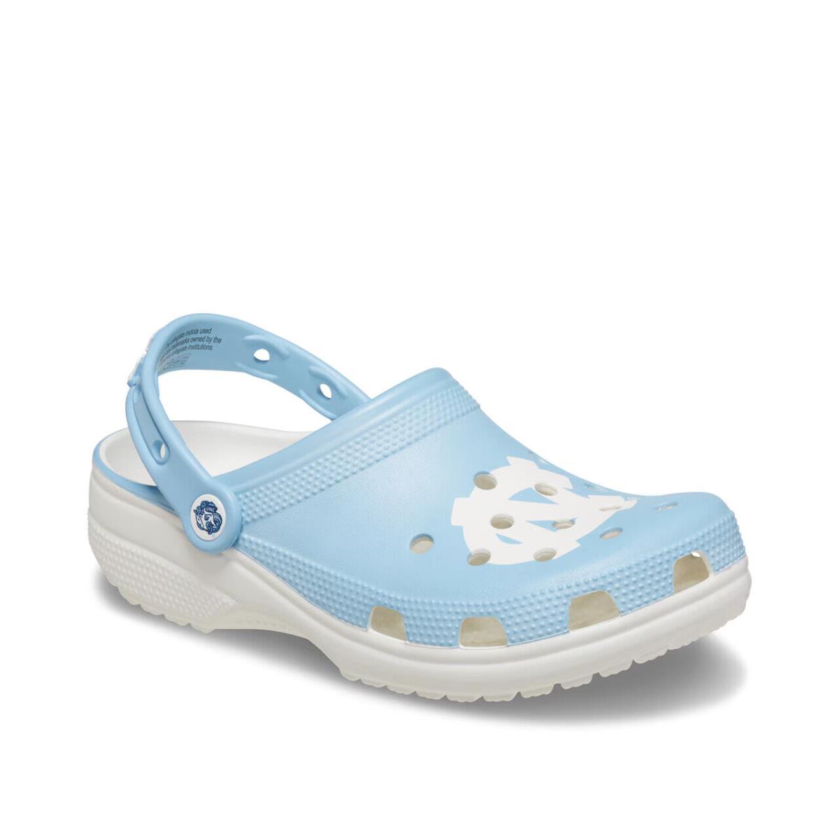 Mens Crocs College University OF North Carolina Classic Light Blue Eva Clog