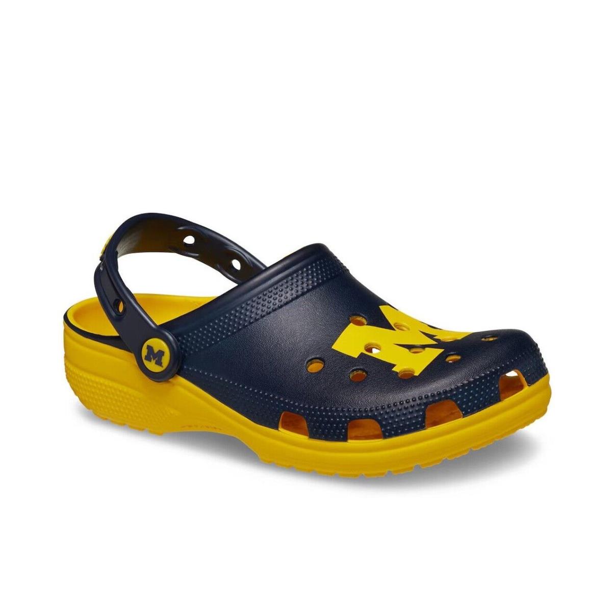 Mens Crocs College University OF Michigan Sunflower Eva Clog