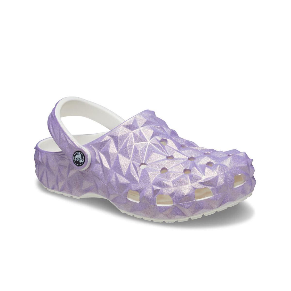 Womens Crocs Classic Iridescent Geometric Iridescent Eva Clog