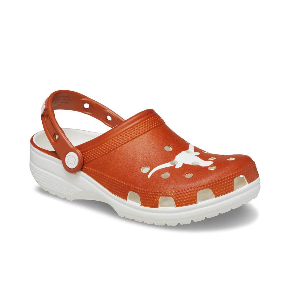 Mens Crocs College University OF Texas Classic Orange Eva Clog