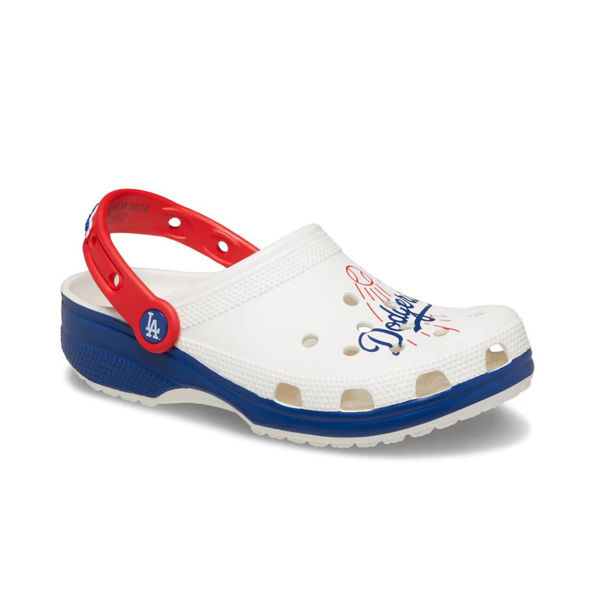 Mens Crocs Mlb LA Dodgers Classic White Eva Clog