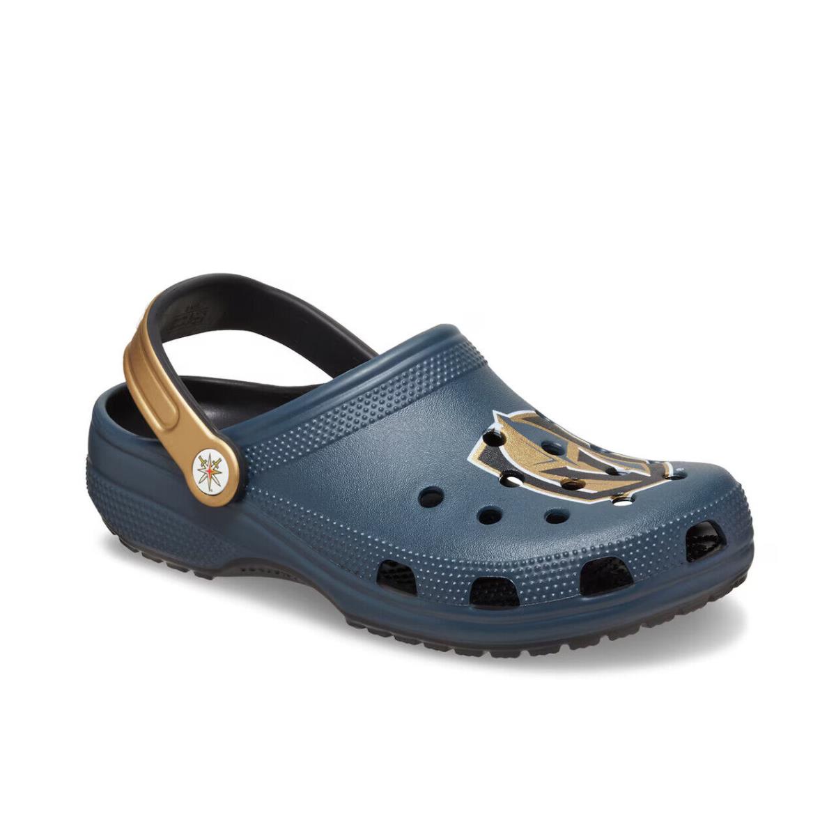 Mens Crocs Nhl Vegas Knights Classic Navy Black Eva Clog