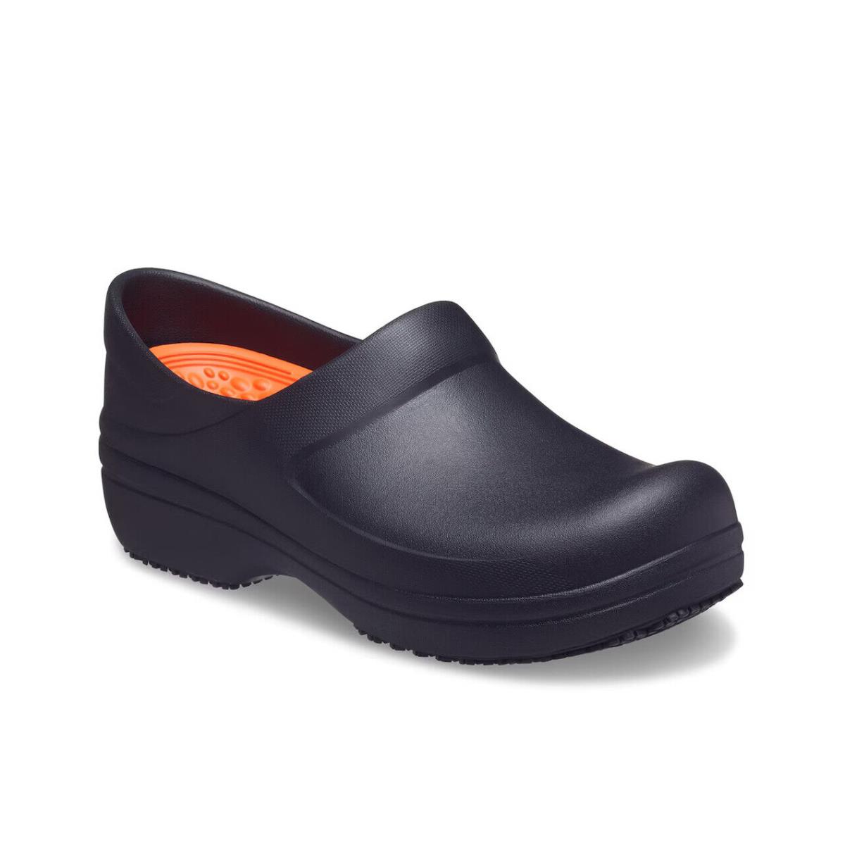 Womens Crocs Neria Pro II LR Work Black Eva Clog Medium/Regular