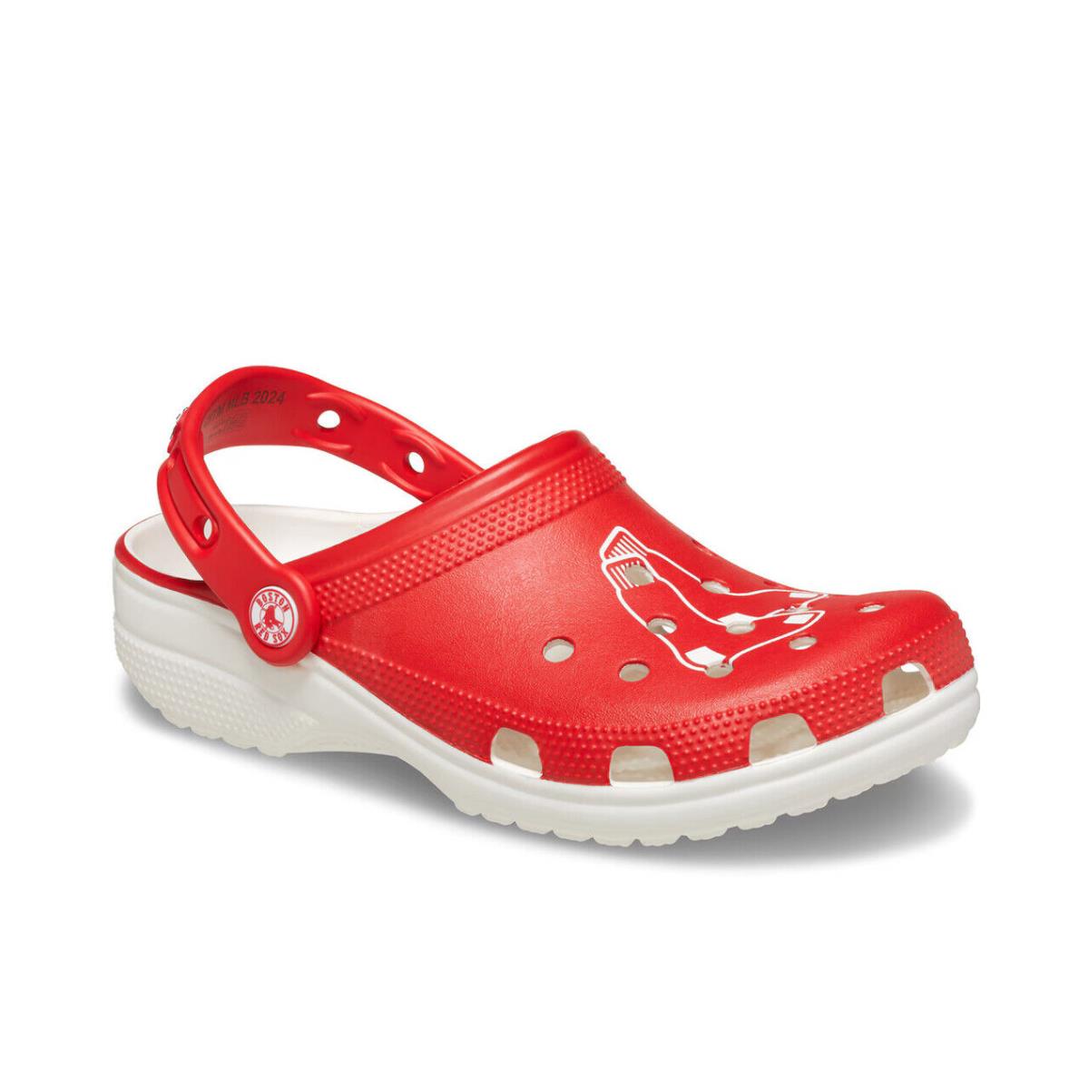 Mens Crocs Mlb Boston Red Sox Classic Red White Eva Clog