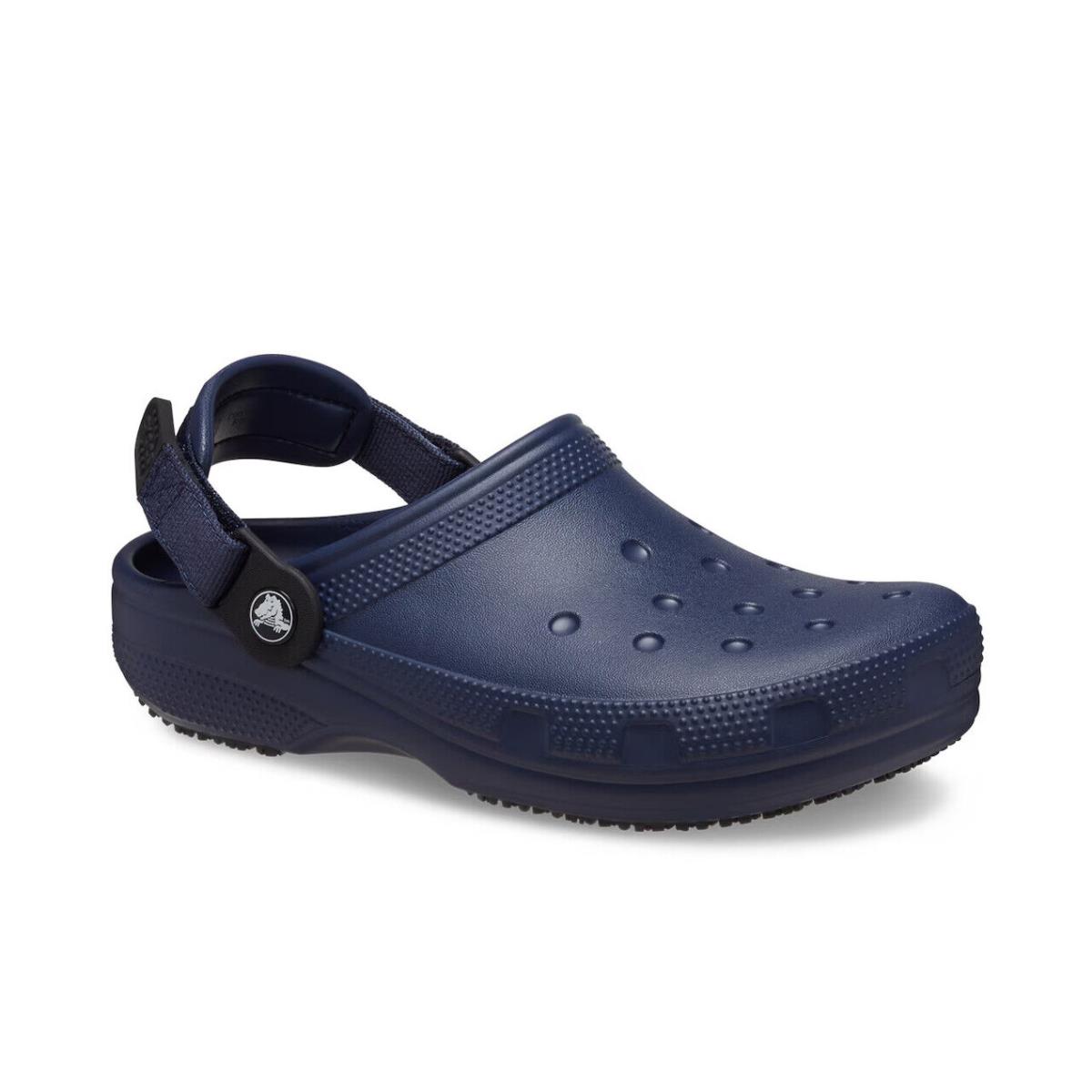 Mens Crocs Classic Navy Waterproof Work Clog Medium/Regular