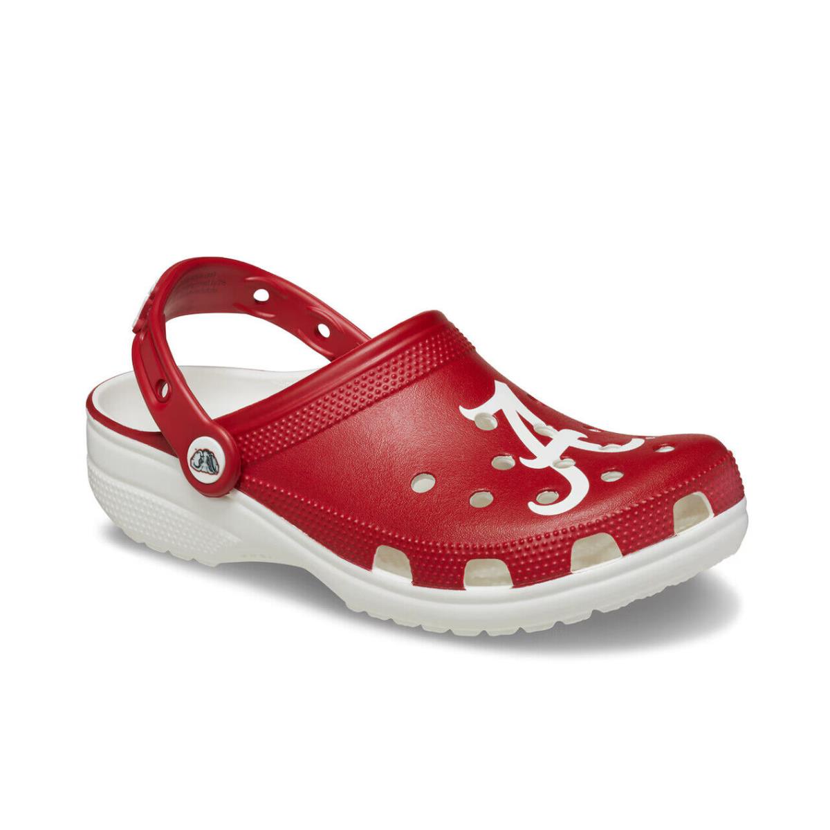 Mens Crocs College University OF Alabama Red White Eva Clog