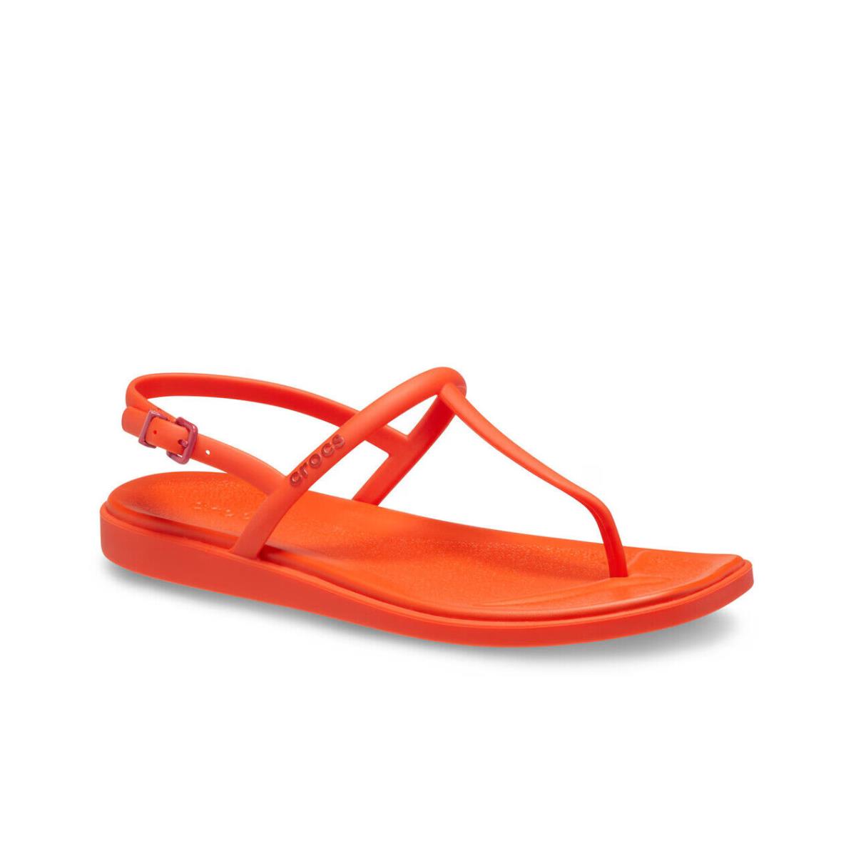 Womens Crocs Miami Orange Croslite Sandal