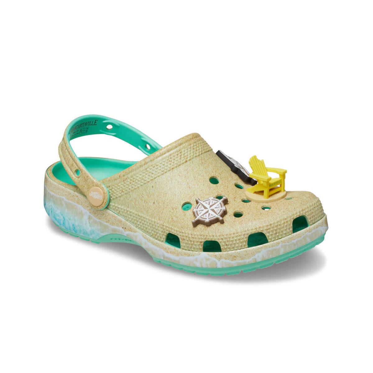 Womens Crocs Margaritaville Beach Classic Light Green Eva Clog