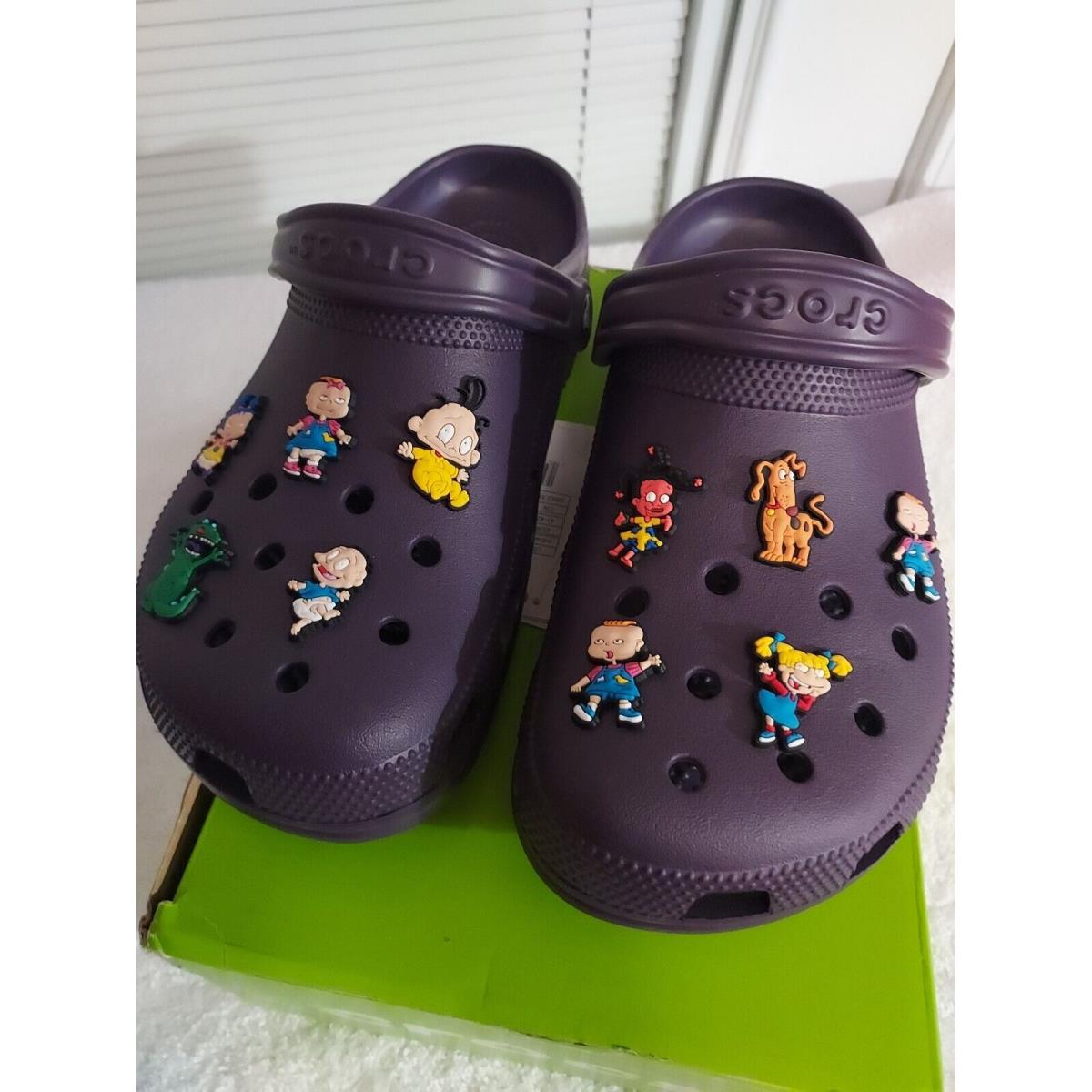 Crocs Size 10 Women`s Rugrats Classic Dark Irish Clogs