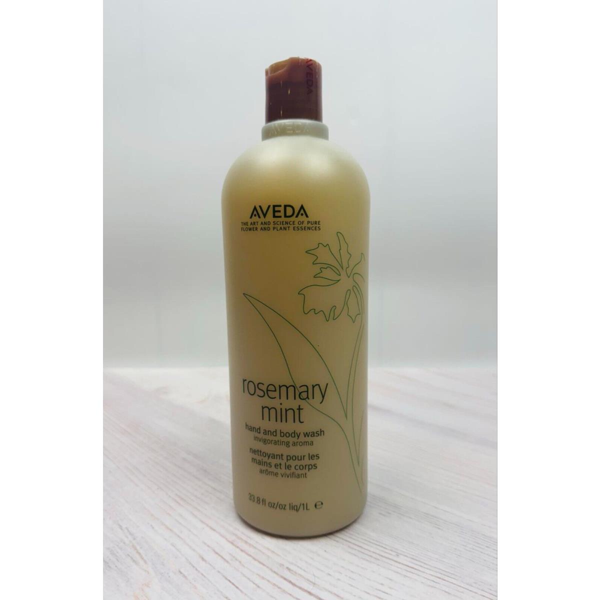 Aveda Rosemary Mint Hand Body Wash - Salon Size 33.8 Oz. / 1 L