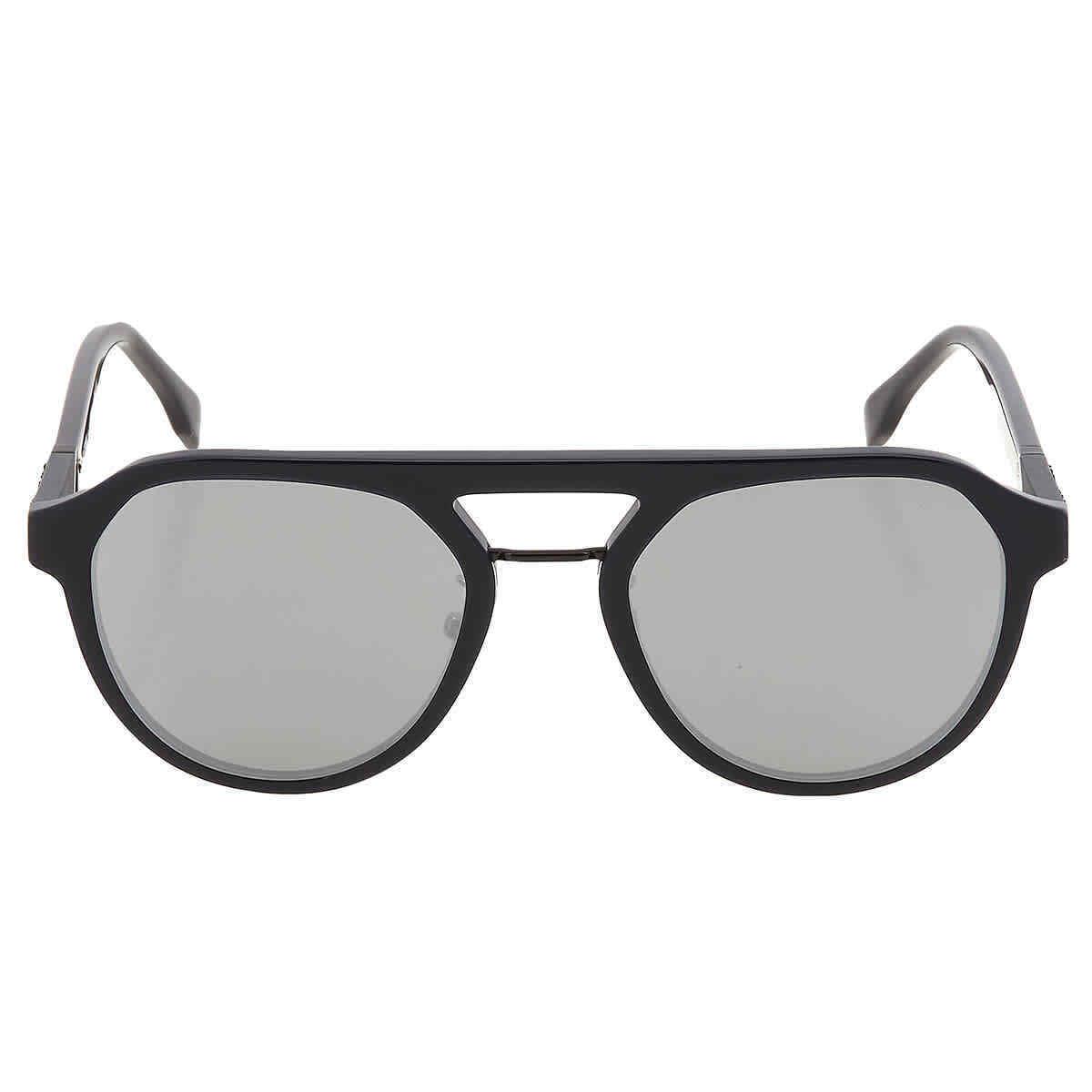 Fendi Smoke Mirror Pilot Men`s Sunglasses FE4003UN 20C 54 FE4003UN 20C 54