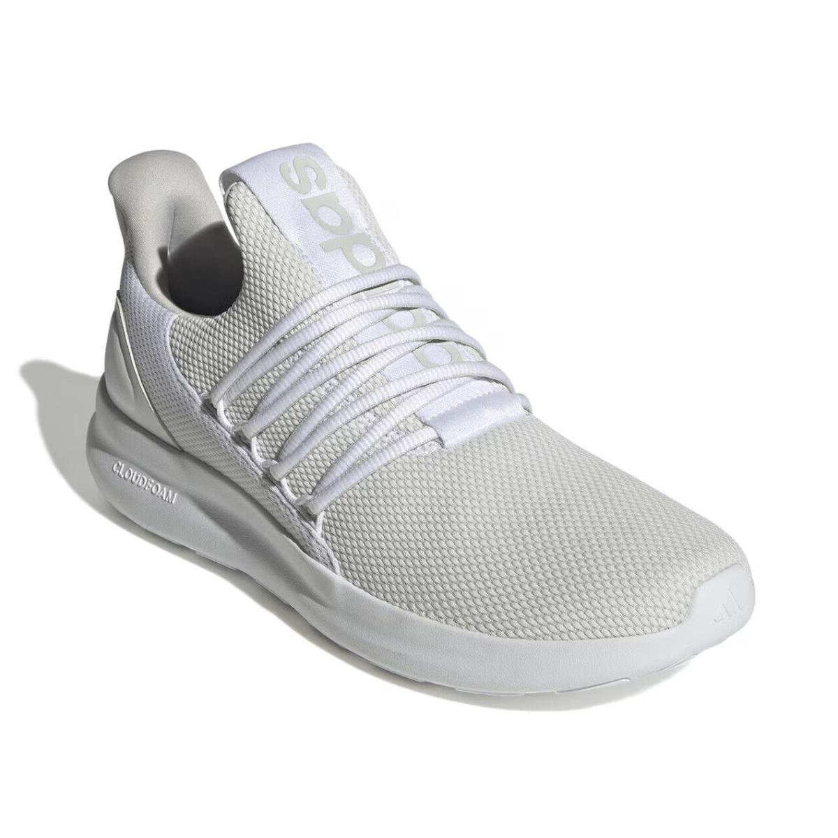 Mens Adidas Lite Racer Adapt 7.0 Slip-on White Textile Sneaker Shoes - White