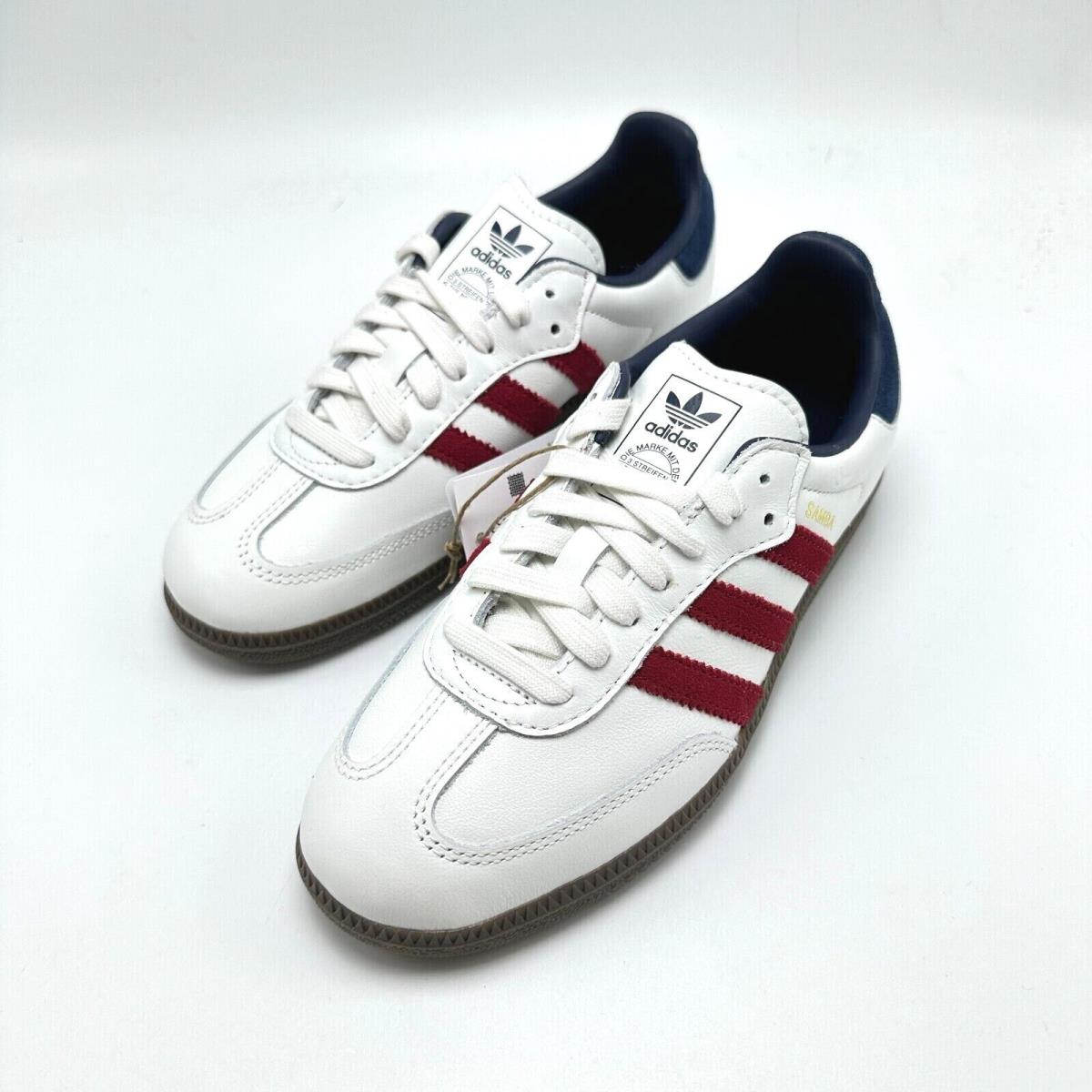 Adidas Originals Samba OG White Red Navy IH4881 Men`s sz 5-7