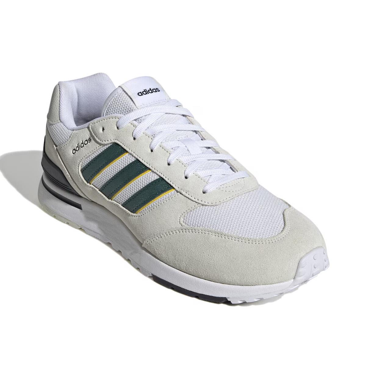 Mens Adidas Run `80S Ivory Green Suede Sneaker Shoes - Ivory