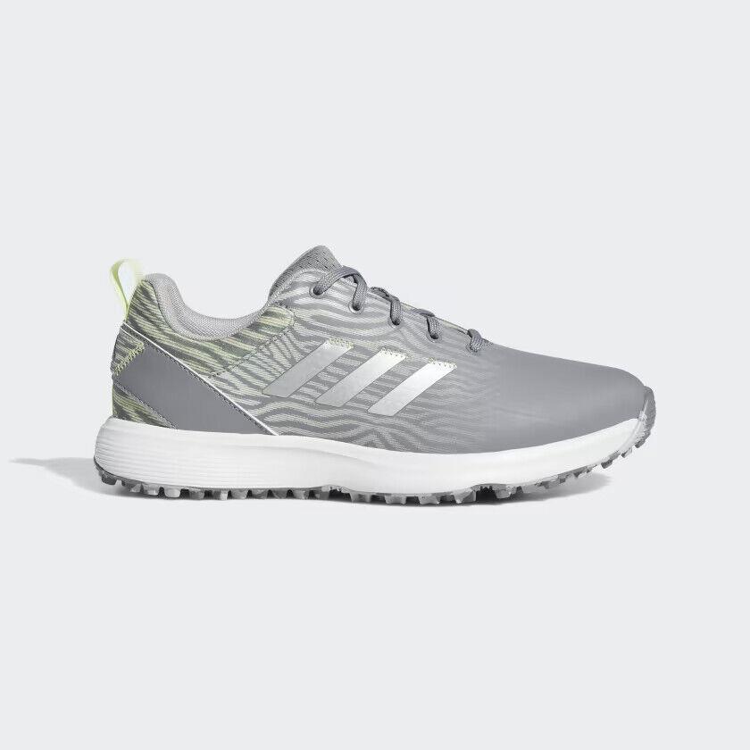 Adidas S2G Spikeless GZ3911 Sneakers Women`s Gray Waterproof Golf Shoes PD48