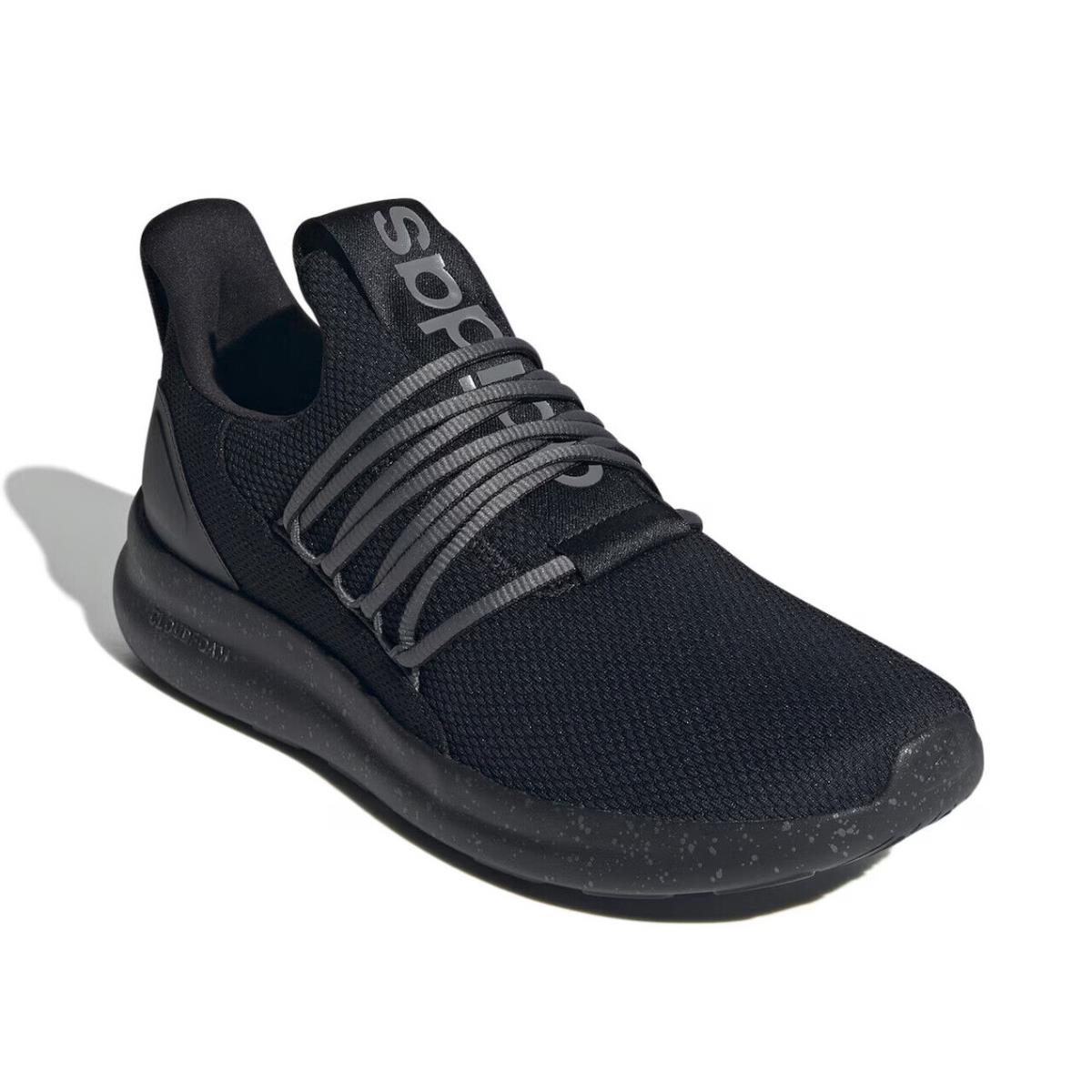 Mens Adidas Lite Racer Adapt 7.0 Slip-on Black Textile Running Shoes - Black