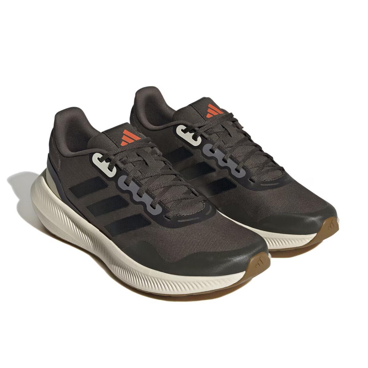 Mens Adidas Rufalcon 3 Brown Mesh Running Shoes - Brown