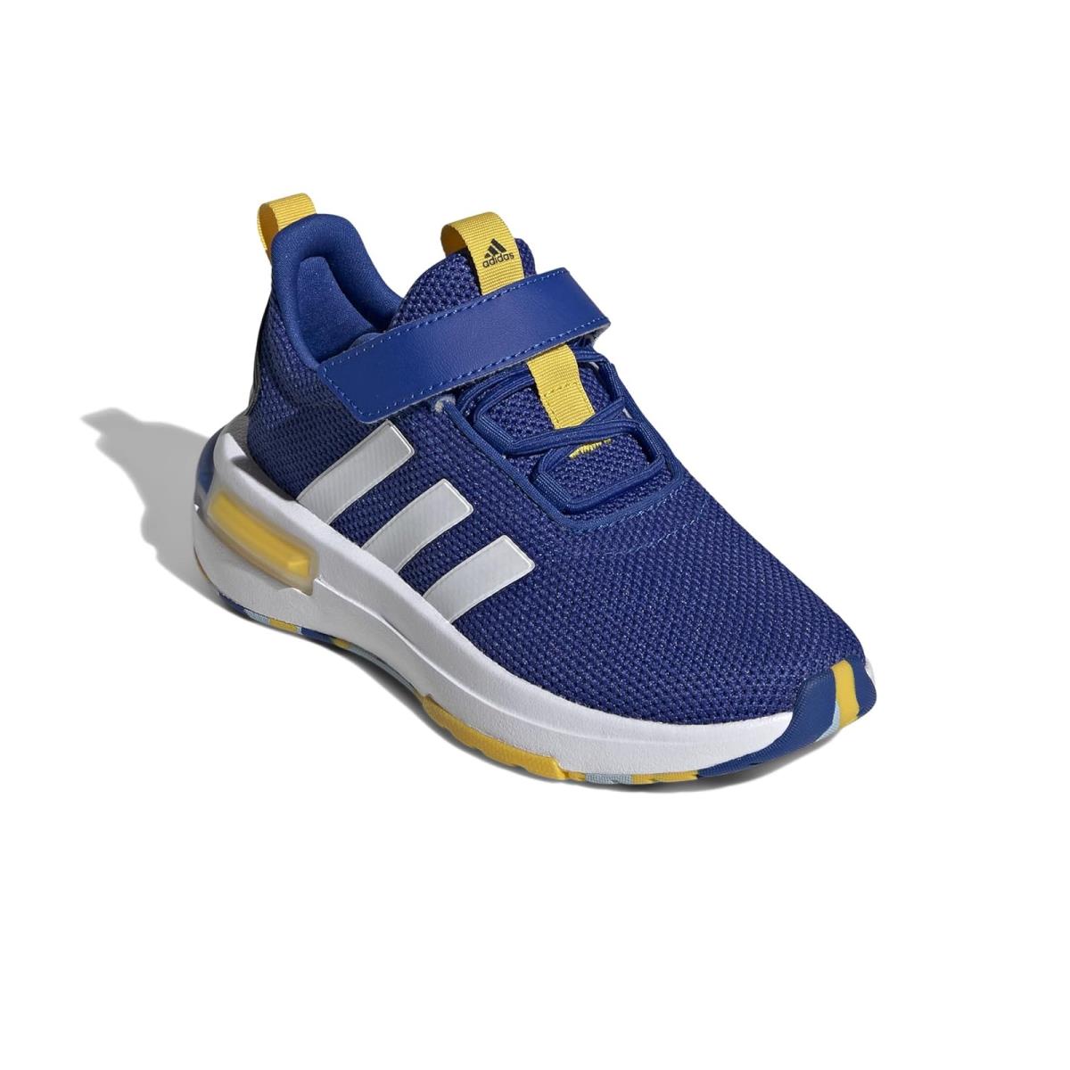 Children Unisex Shoes Adidas Kids Racer TR 23 Shoes Big Kid - Team Royal Blue/White/Utility Yellow