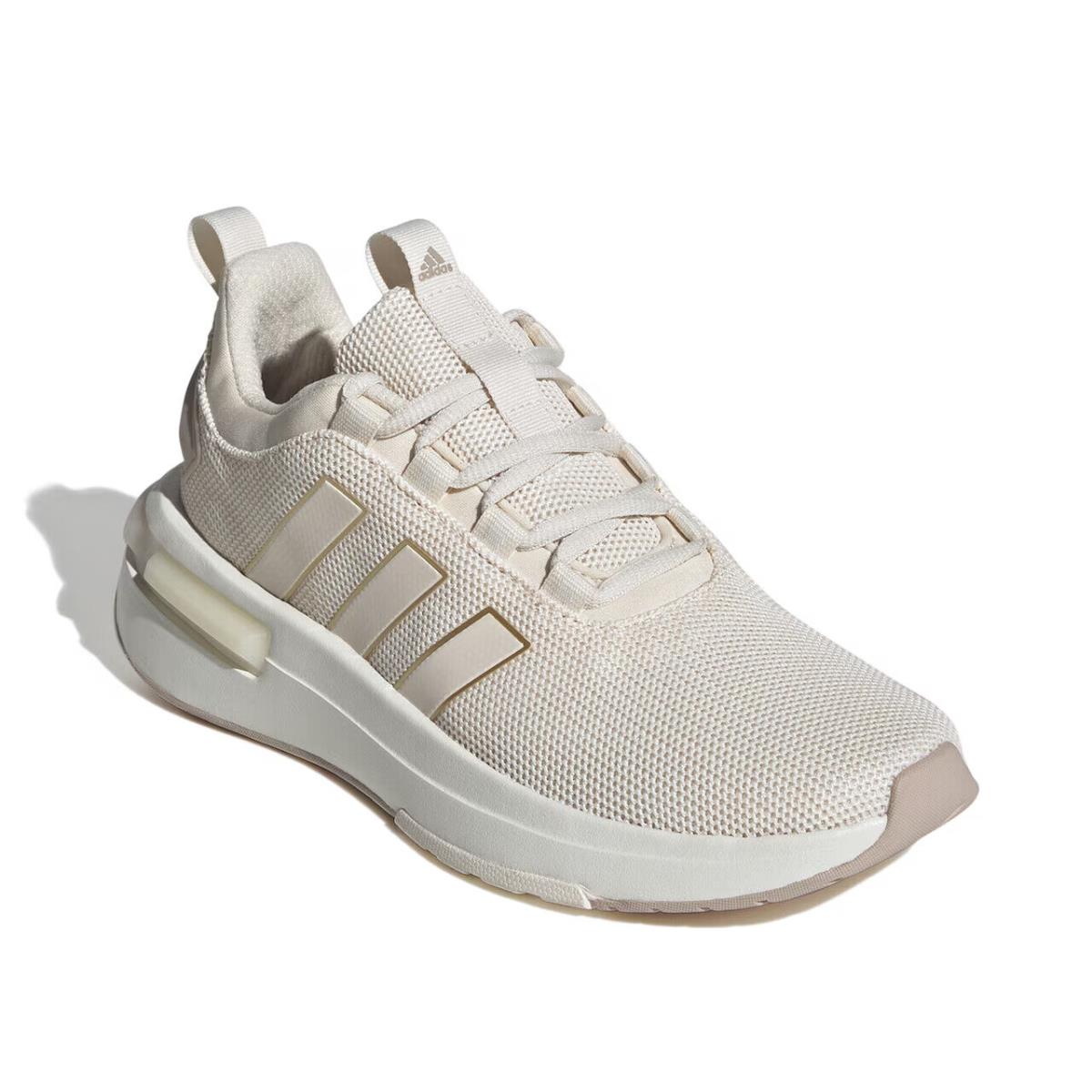 Womens Adidas Racer TR23 White Fabric Sneaker Shoes - White