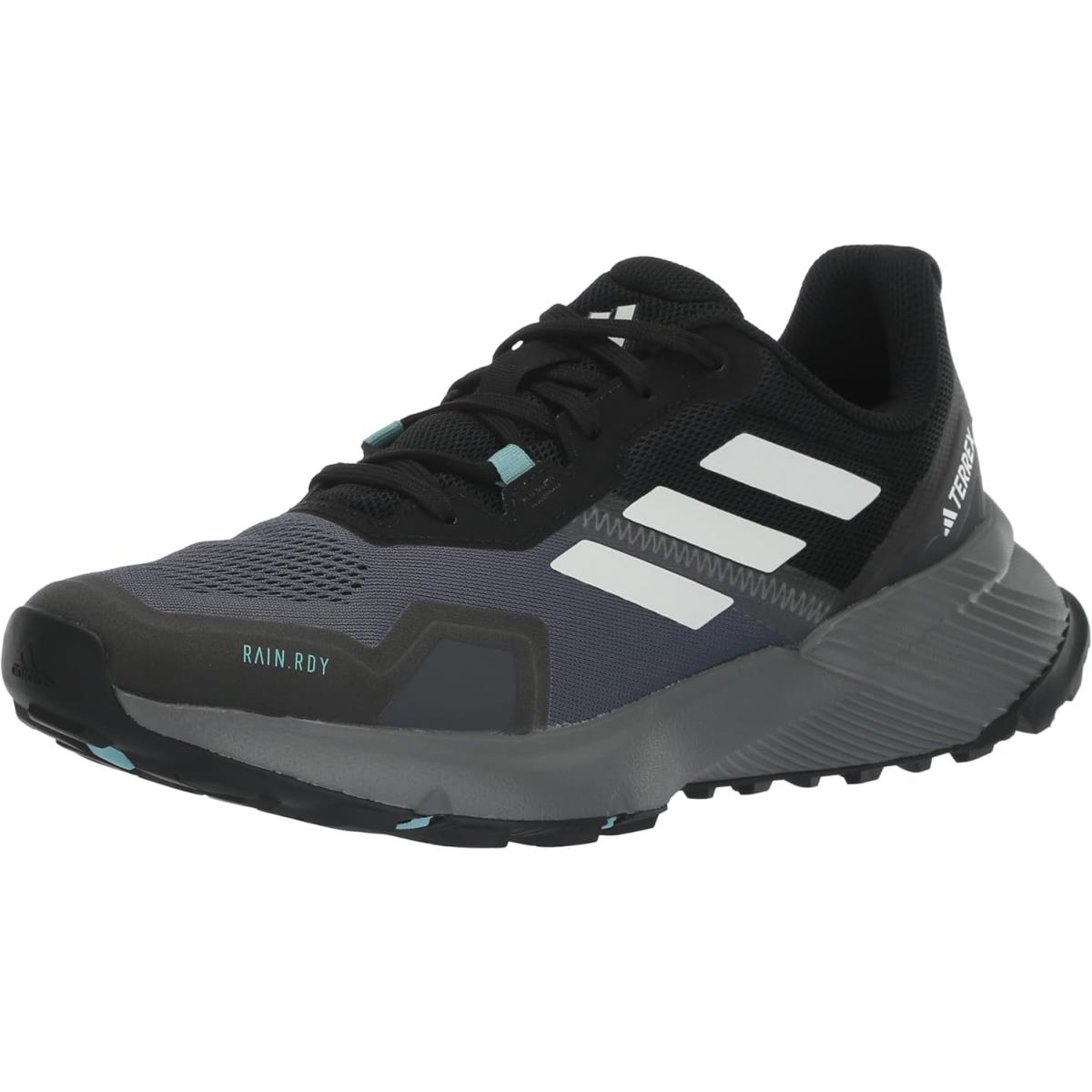 Adidas Women`s Terrex Soulstride Rain.rdy Trail Running Sneaker - Black/Crystal White/Grey