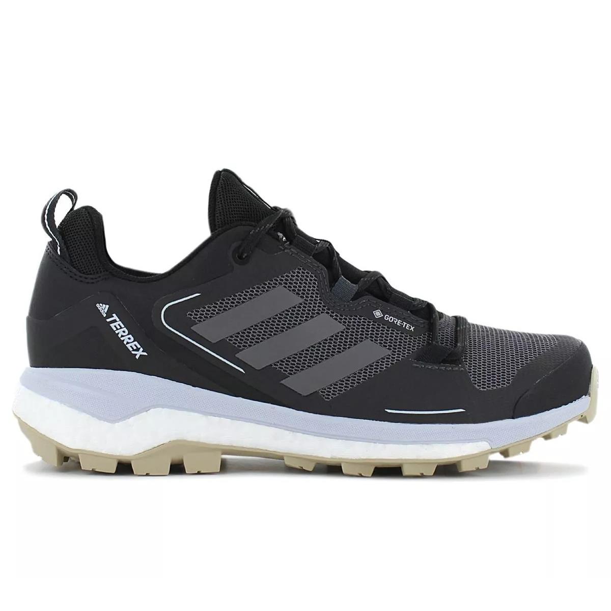 Adidas Women`s Terrex Skychaser Gore-tex 2.0 Hiking Shoes - Core Black/Halo Silver/Halo Blue