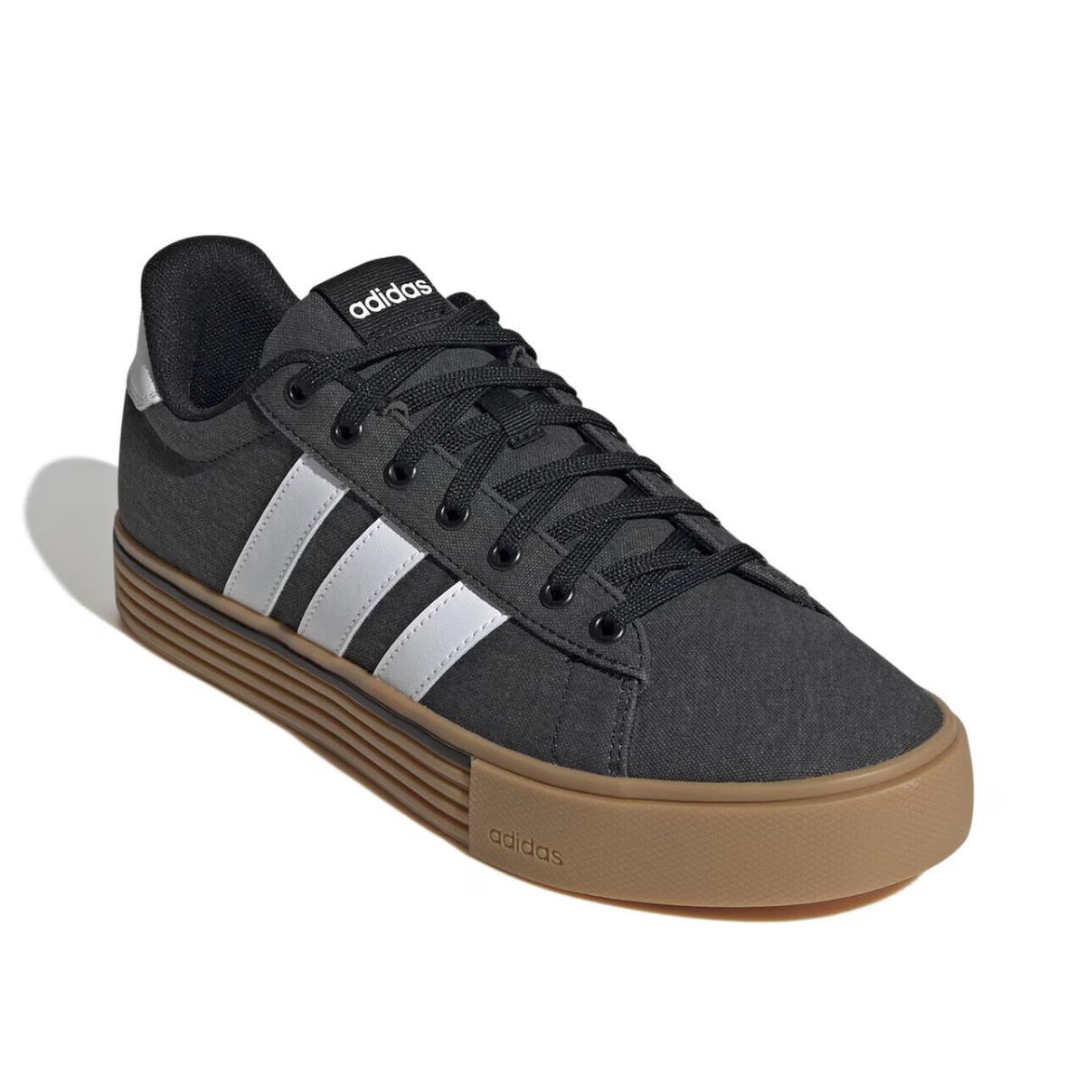 Mens Adidas Daily 4.0 Black Canvas Sneaker Shoes - Black