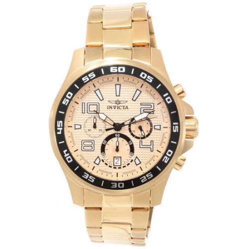 Invicta 14392 Mens Watch Specialty Chronograph Gold Tone W/invicta Box