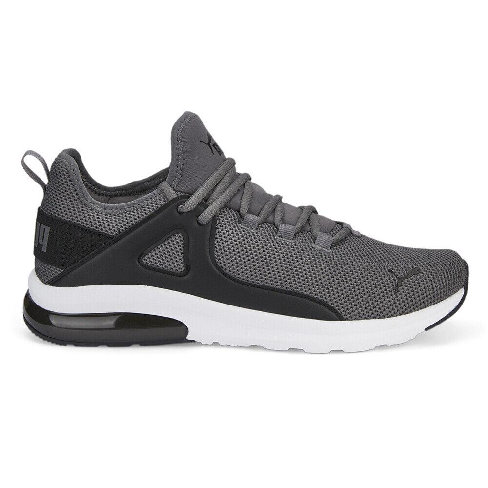 Puma Electron 2.0 Wide Lace Up Mens Grey Sneakers Casual Shoes 38645405 - Grey