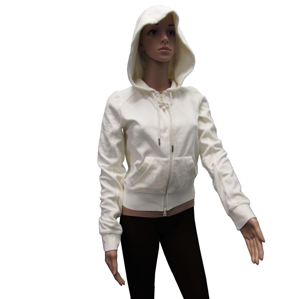 Fenty Puma By Rihanna Womens Velour Fitted Zip Up Track Jacket Vanilla Ice XS