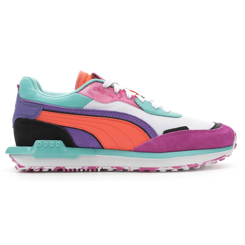 Puma City Rider Hypnotize Lace Up Womens Multi Sneakers Casual Shoes 38712001 - Multi