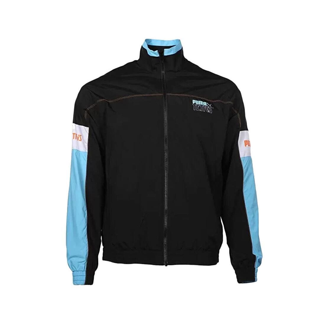 Puma Tetris Track Mens Jackets Size S Color: Black/sky