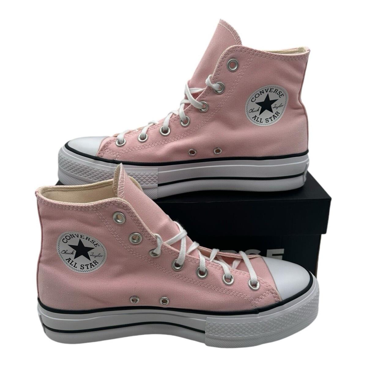 Converse Chuck Star Ctas Lift High Shoes Women`s Size 9 Donut Glaze Pink A06507F