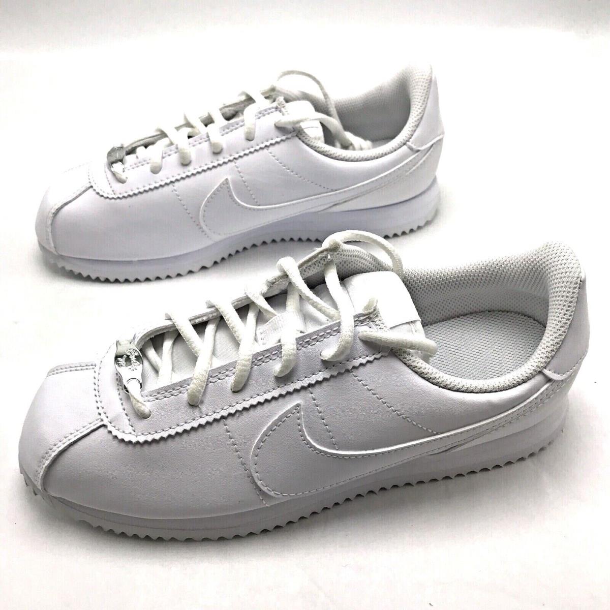 Nike Cortez Basic SL Triple White GS Youth Shoes 904764-100 sz 4Y-7Y