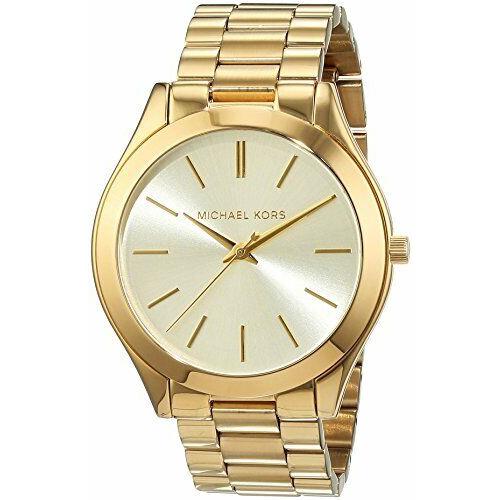 Michael Kors Runway Gold Dial Stainless Steel Quartz Ladies Watch MK3179