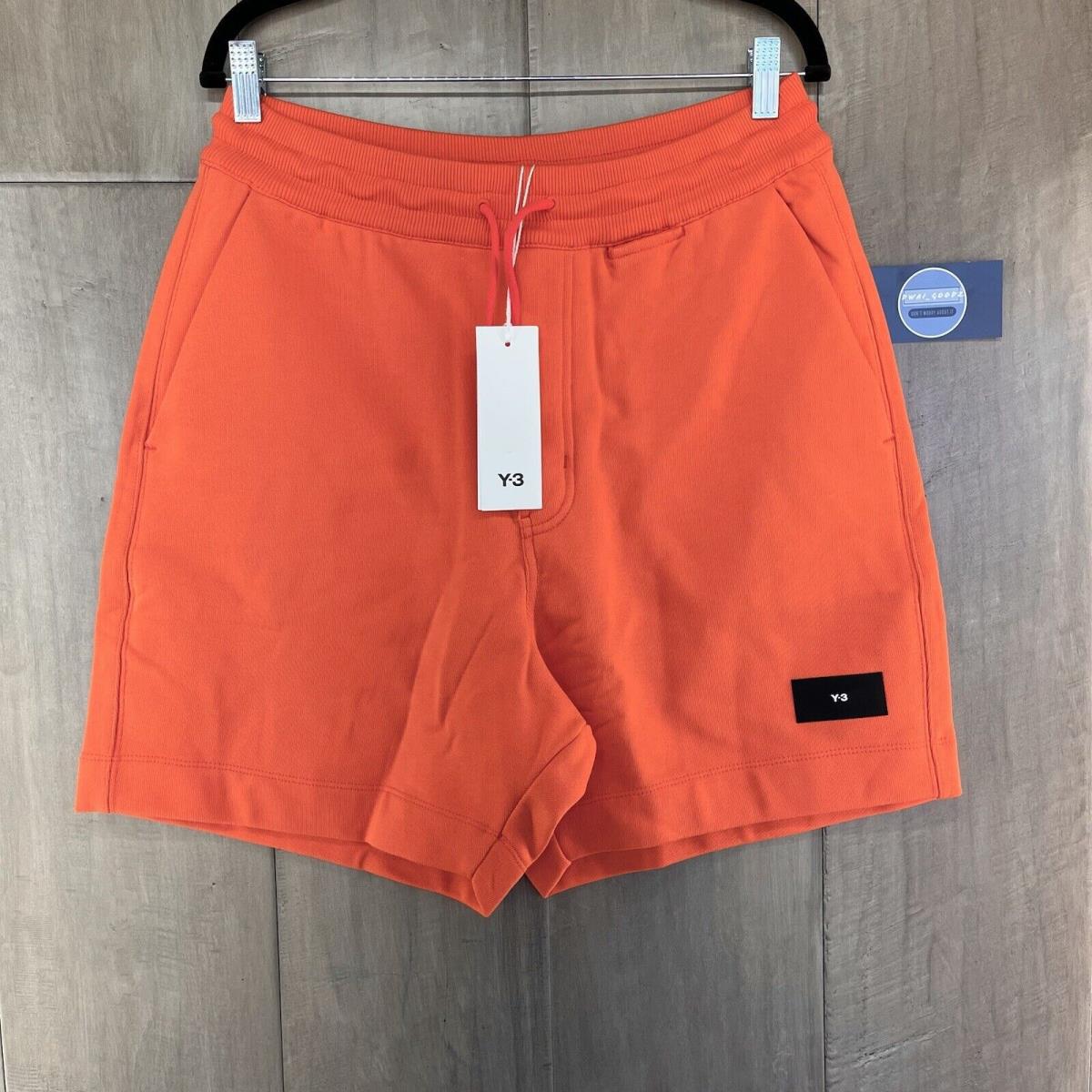 Adidas Y-3 Y3 Yohji Yamamoto Men`s Cotton Shorts Solar Red Size Small IB4794