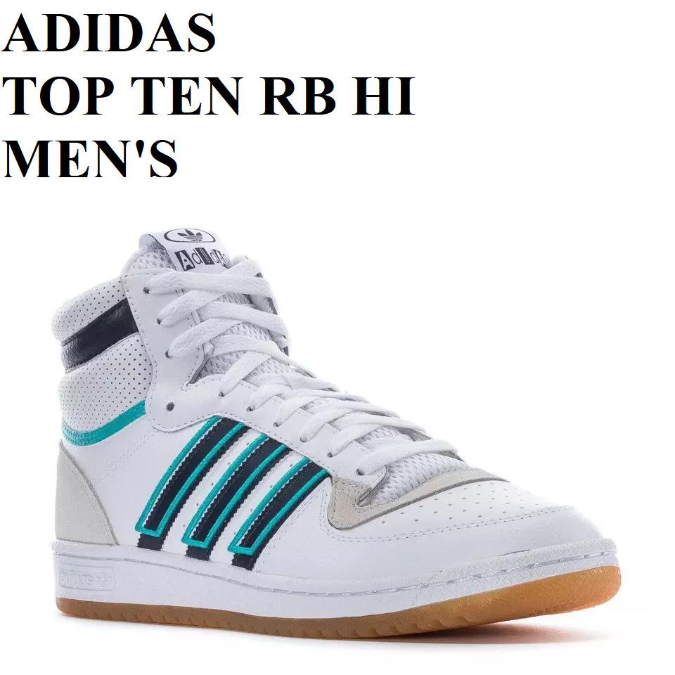 Adidas Top Ten RB HI Basketball Sneakers Men Shoes White/navy/mint Size 11 - White/Shadow Navy / mint - GX0754