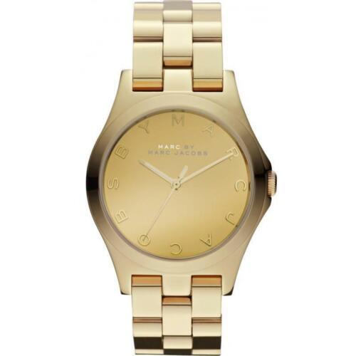 Marc by Marc Jacobs Henry Gold Tone Analog Womenss Watch MBM3211