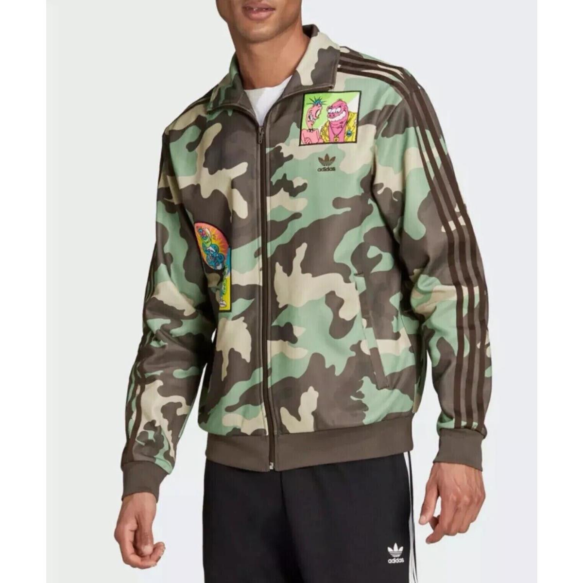 Men`s Large Adidas Originals Jeremy Scott Camo Track Jacket H53369