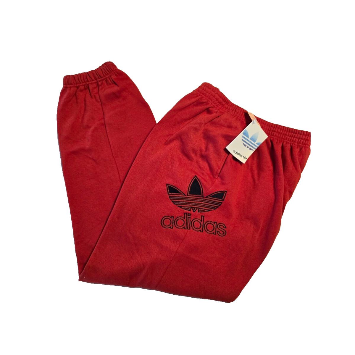 Vintage Nos Adidas Sweatpants Red Mens XL