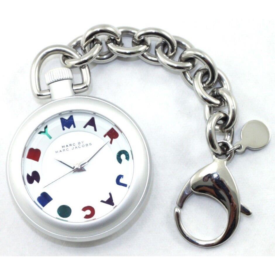 Marc Jacobs Silver Aluminum Key Chain+multi-color Logo Dial WATCH-MBM7500