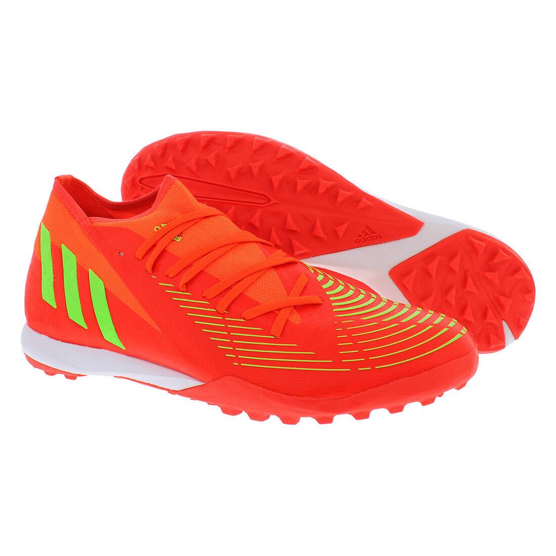 Adidas Predator Edge.3 TF Unisex Shoes Size 13 Color: Orange/green - Orange/Green, Main: Orange