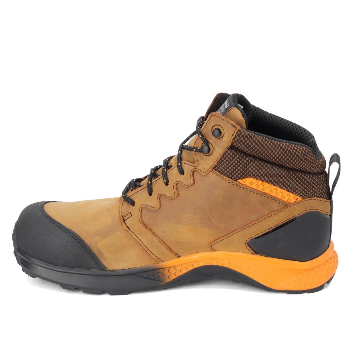 Man`s Boots Timberland Pro Reaxion Mid Composite Safety Toe Waterproof Brown/Orange 1