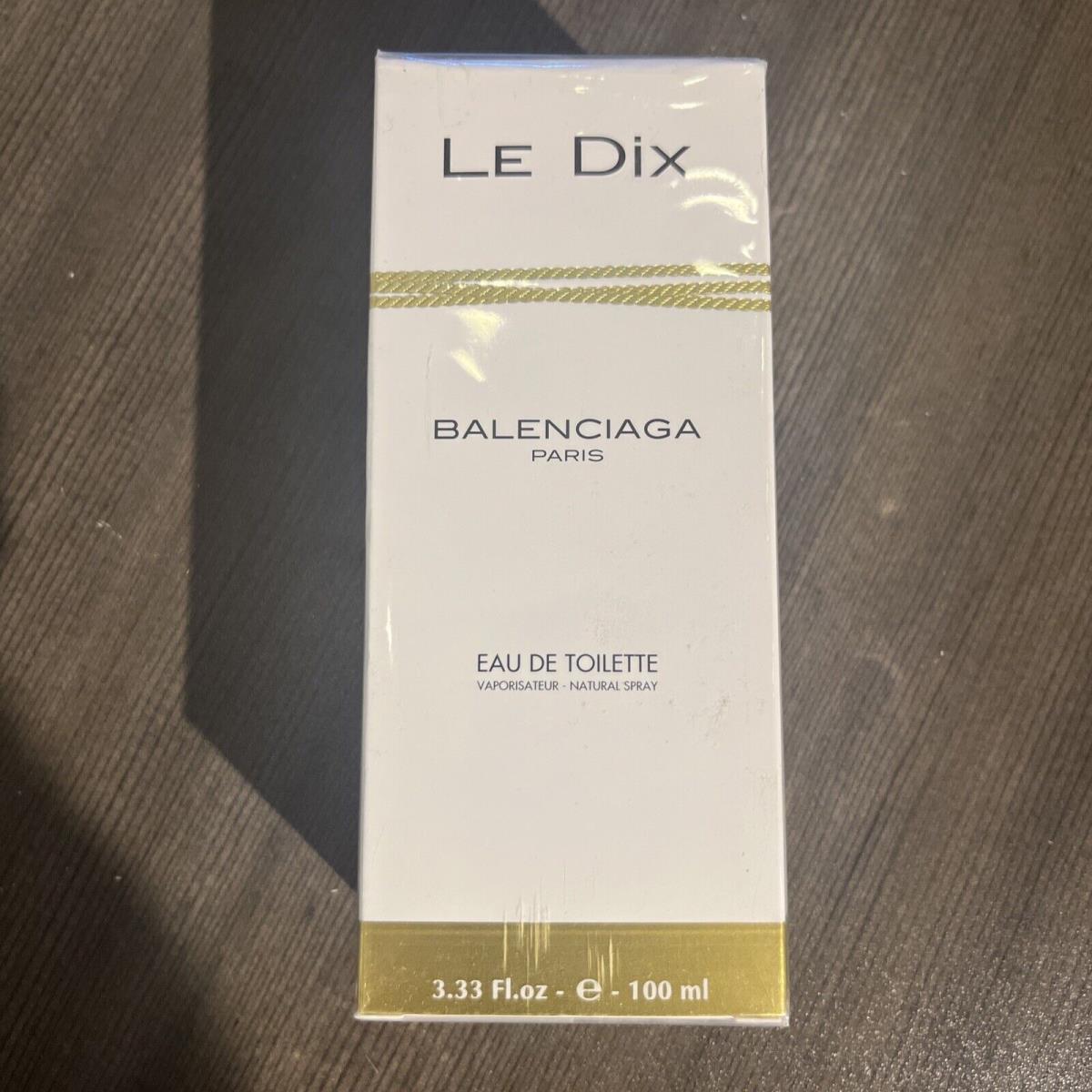 Le Dix Balenciaga Paris Perfume Eau De Toilette Spray 3.33 oz Box. Htf