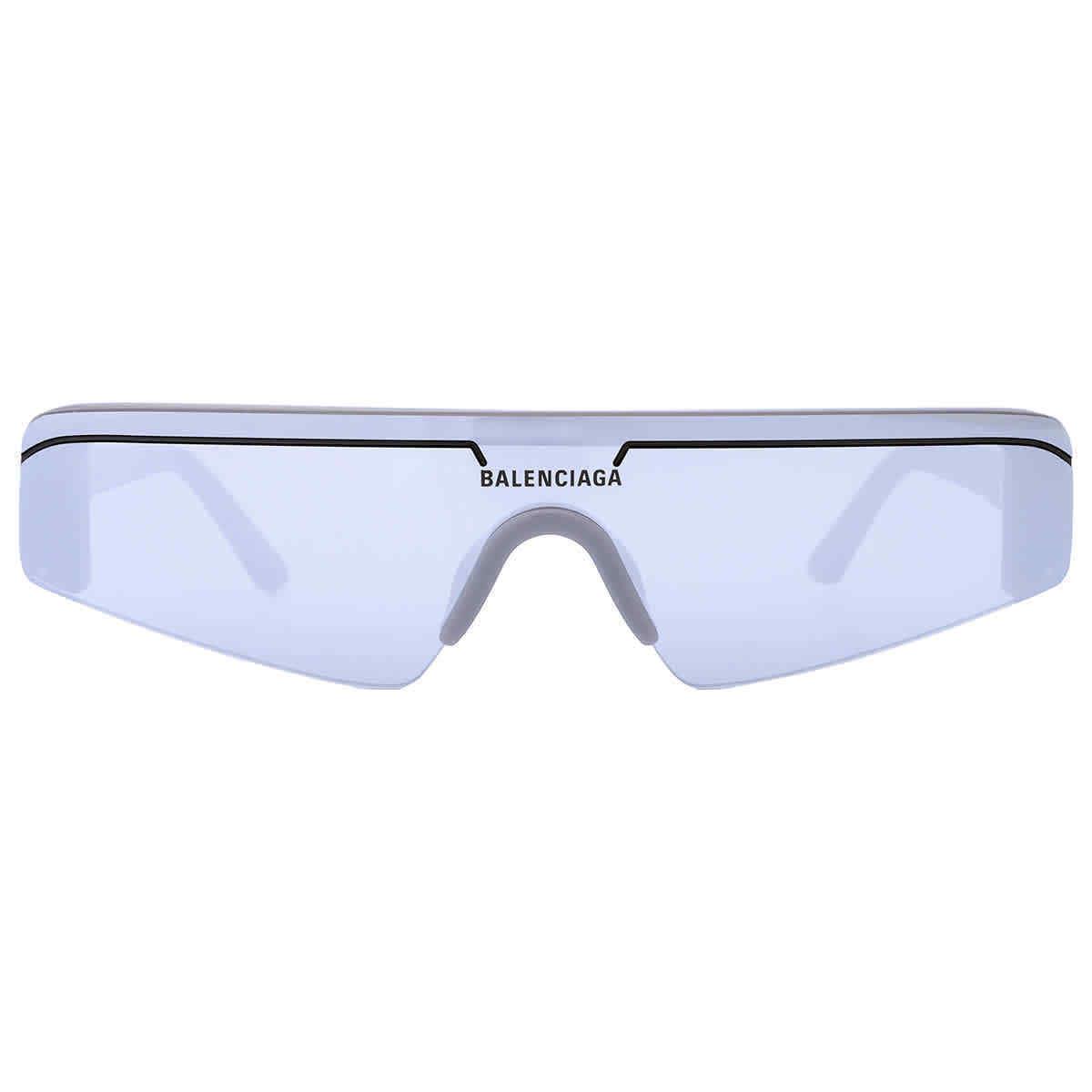 Balenciaga Silver Shield Unisex Sunglasses BB0003S 011 99 BB0003S 011 99