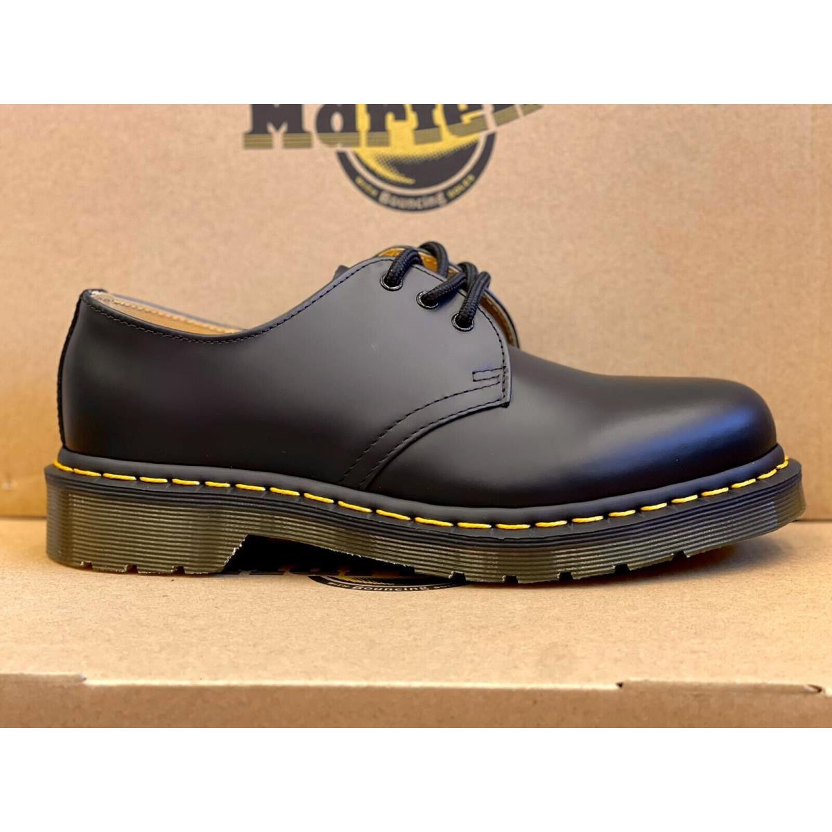 Dr Martens - 1461 Black Smooth Leather Oxford Shoes For Women`s 11838002