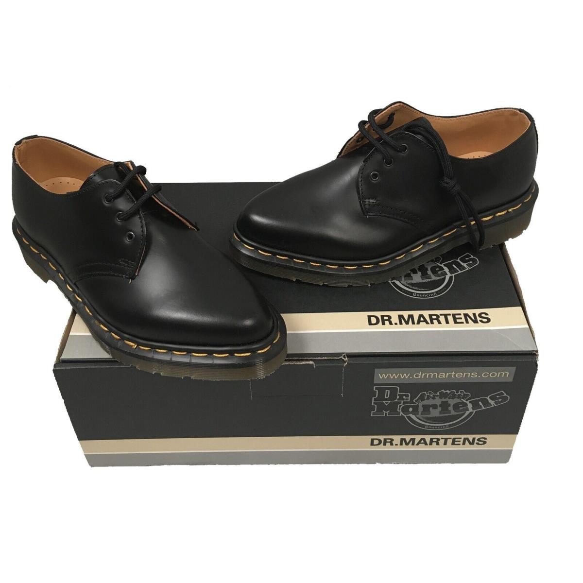 Vintage Doc Martens Womens Shoes US 6 UK 4 Black Pointed Toe Made England - Black