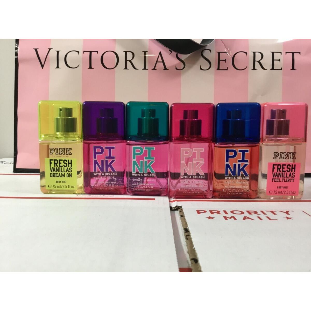 Victoria`s Secret Pink with A Splash All Over Body Mist 2.5 OZ - Pick One