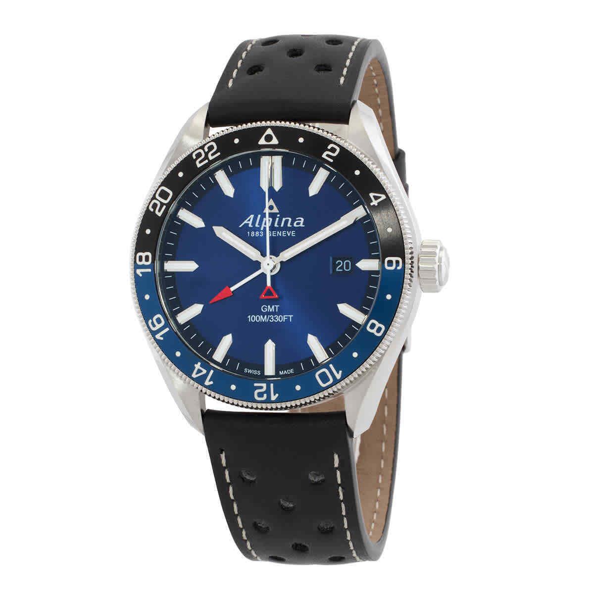 Alpina Alpiner Quartz Gmt Blue Dial Men`s Watch AL-247NB4E6