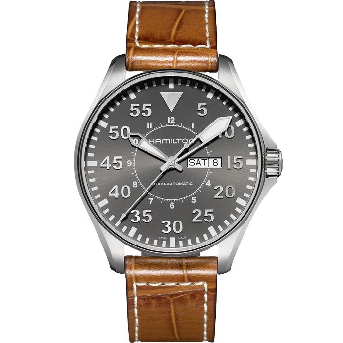 Hamilton Khaki Aviation Gray Dial Men`s 46MM Watch H64715885