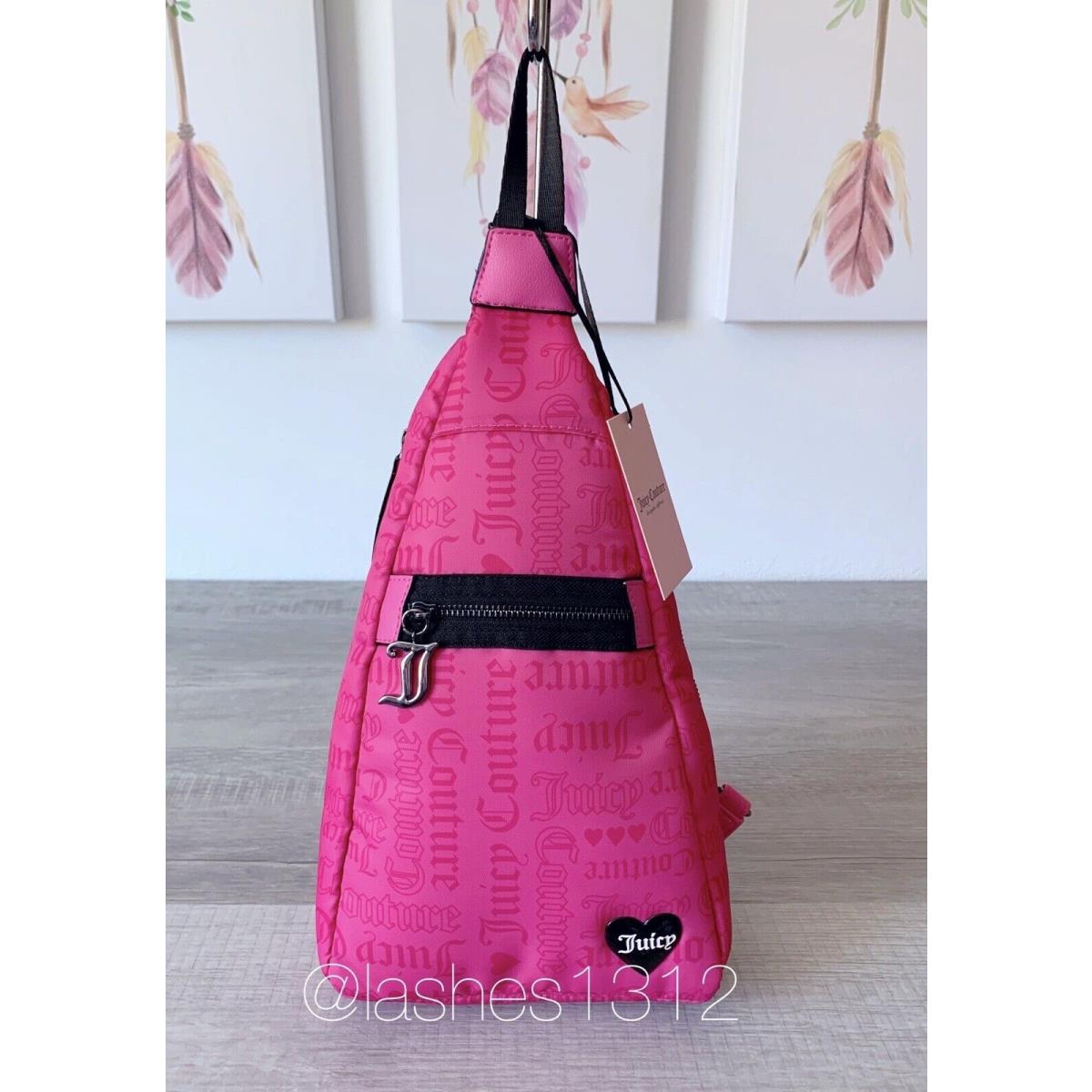 Juicy Couture Bag Material Girl Sling Backpack - Hot Pink